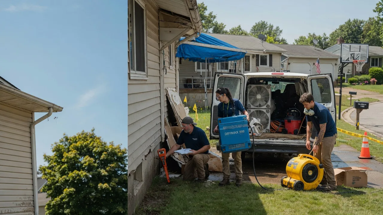 Ceiling Leak Cleanup in Schaumburg, IL near me